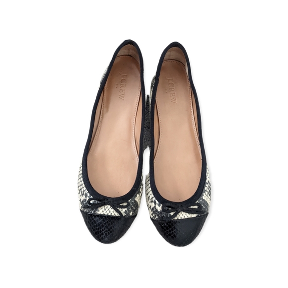 J. Crew Factory Snakeskin Ballet Flats - Picture 3 of 5